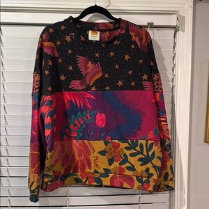 Farm Rio! Colorful Patterned Sweatshirt